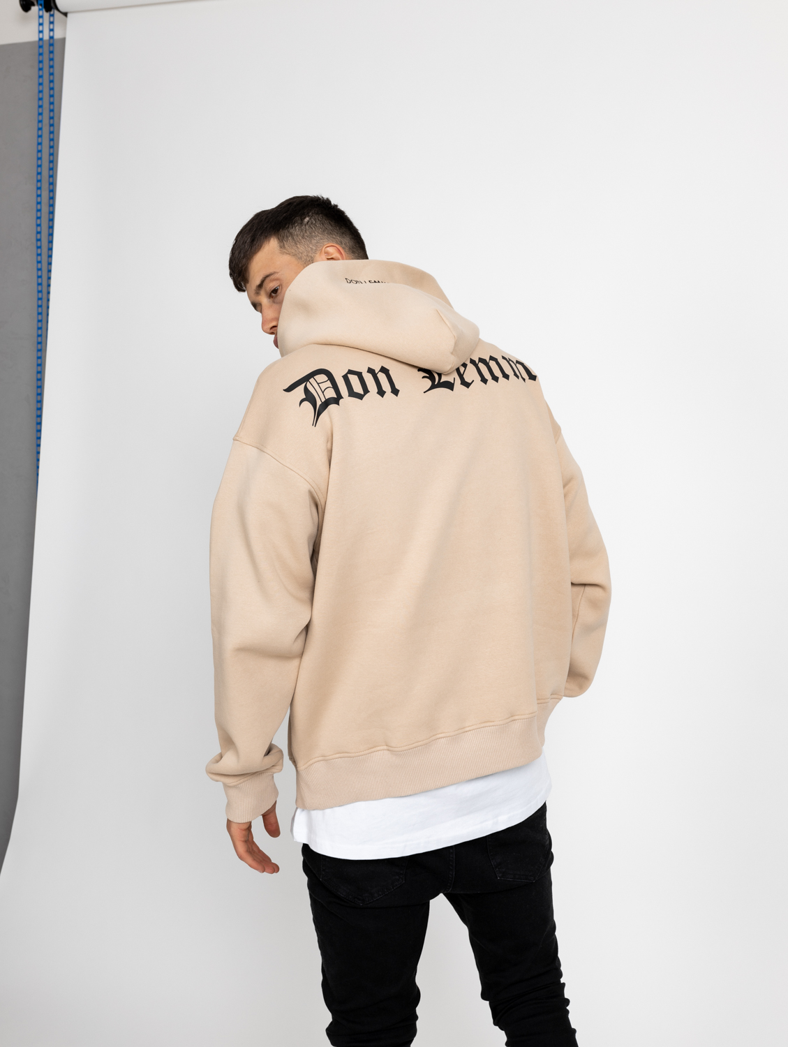 Don Lemme Oversized Mikina Gothic - piesková Veľkosť: M