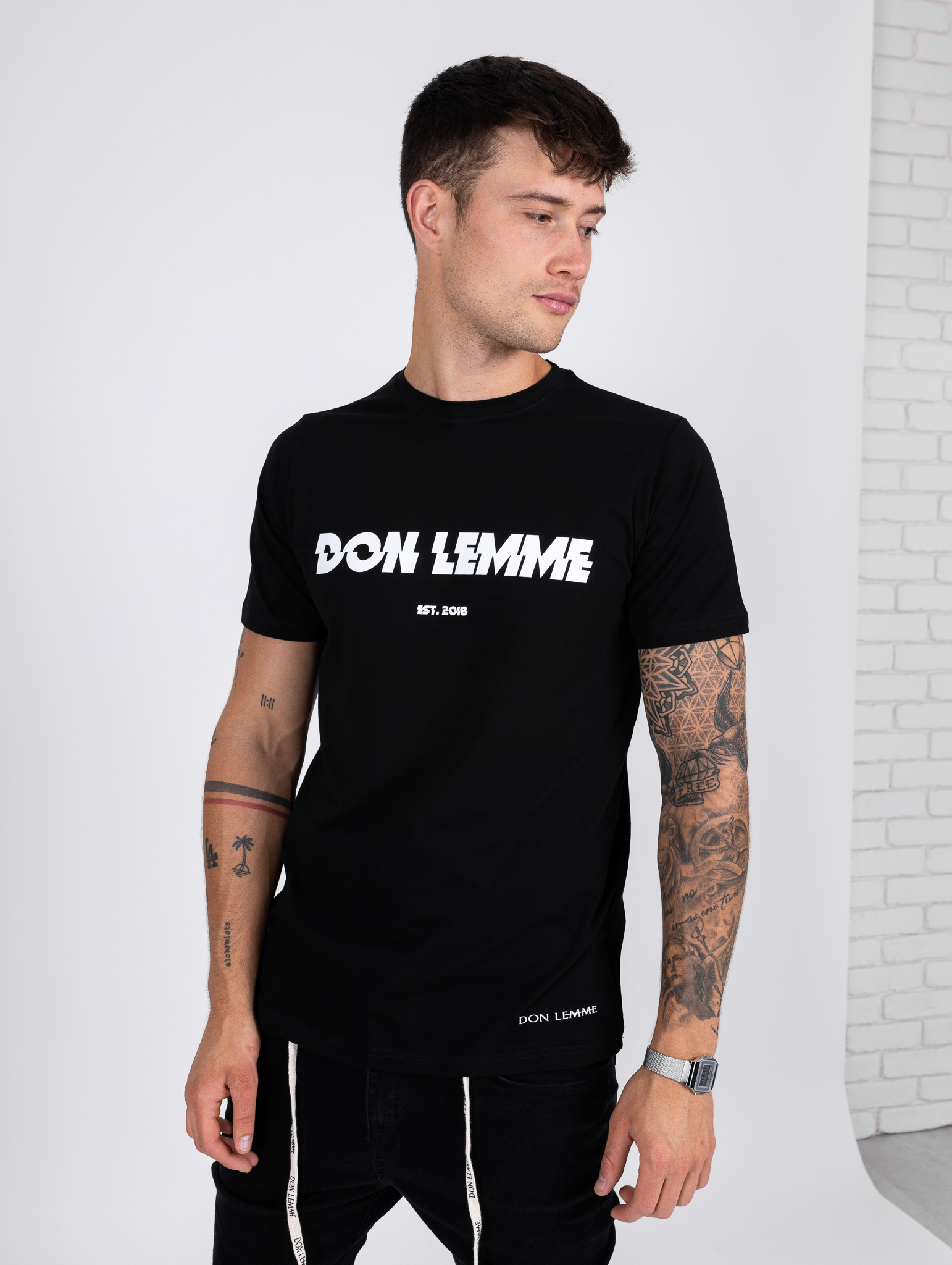 Don Lemme Tričko Established - Čierne Veľkosť: M