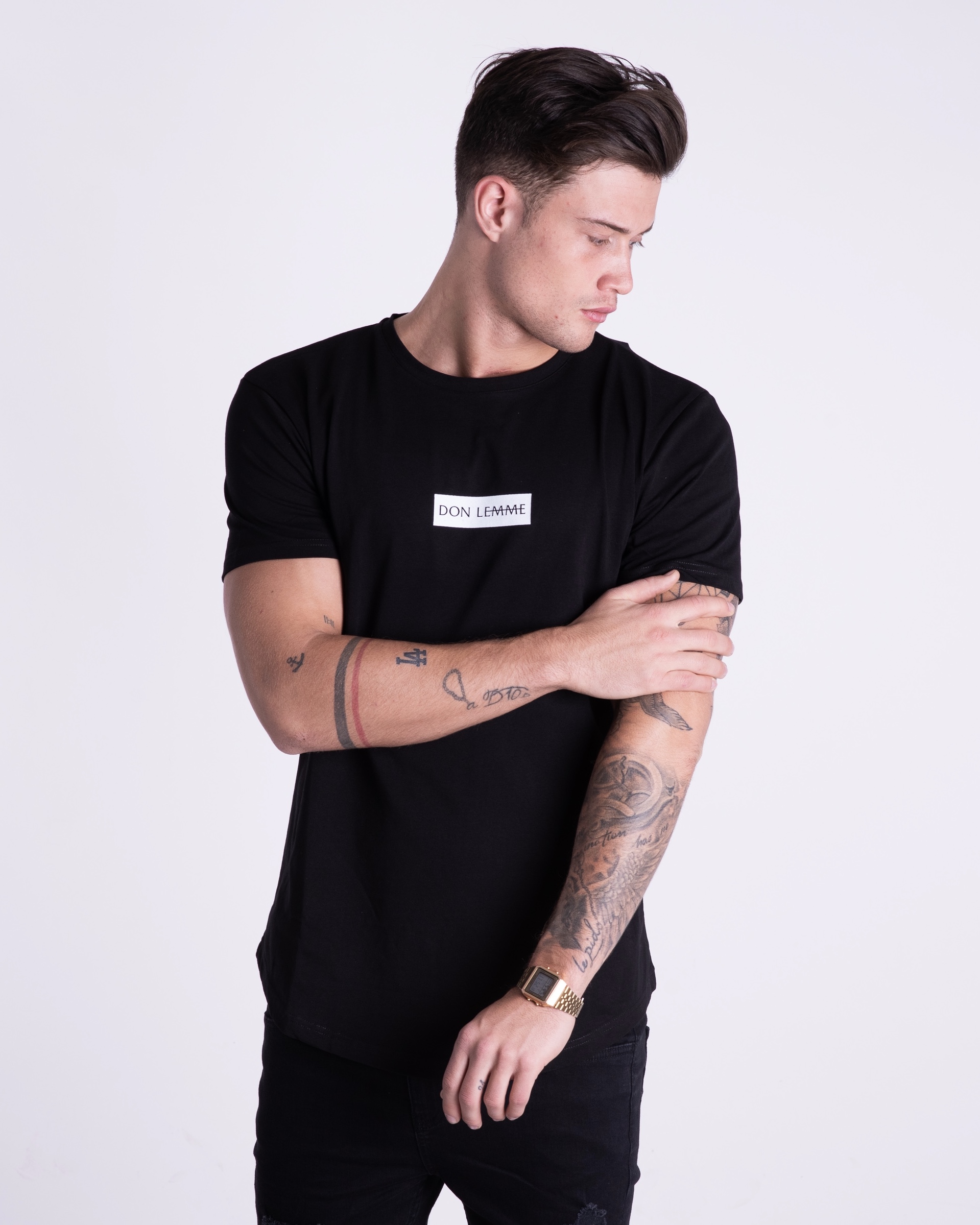 Don Lemme Tričko Box - čierne Veľkosť: XL