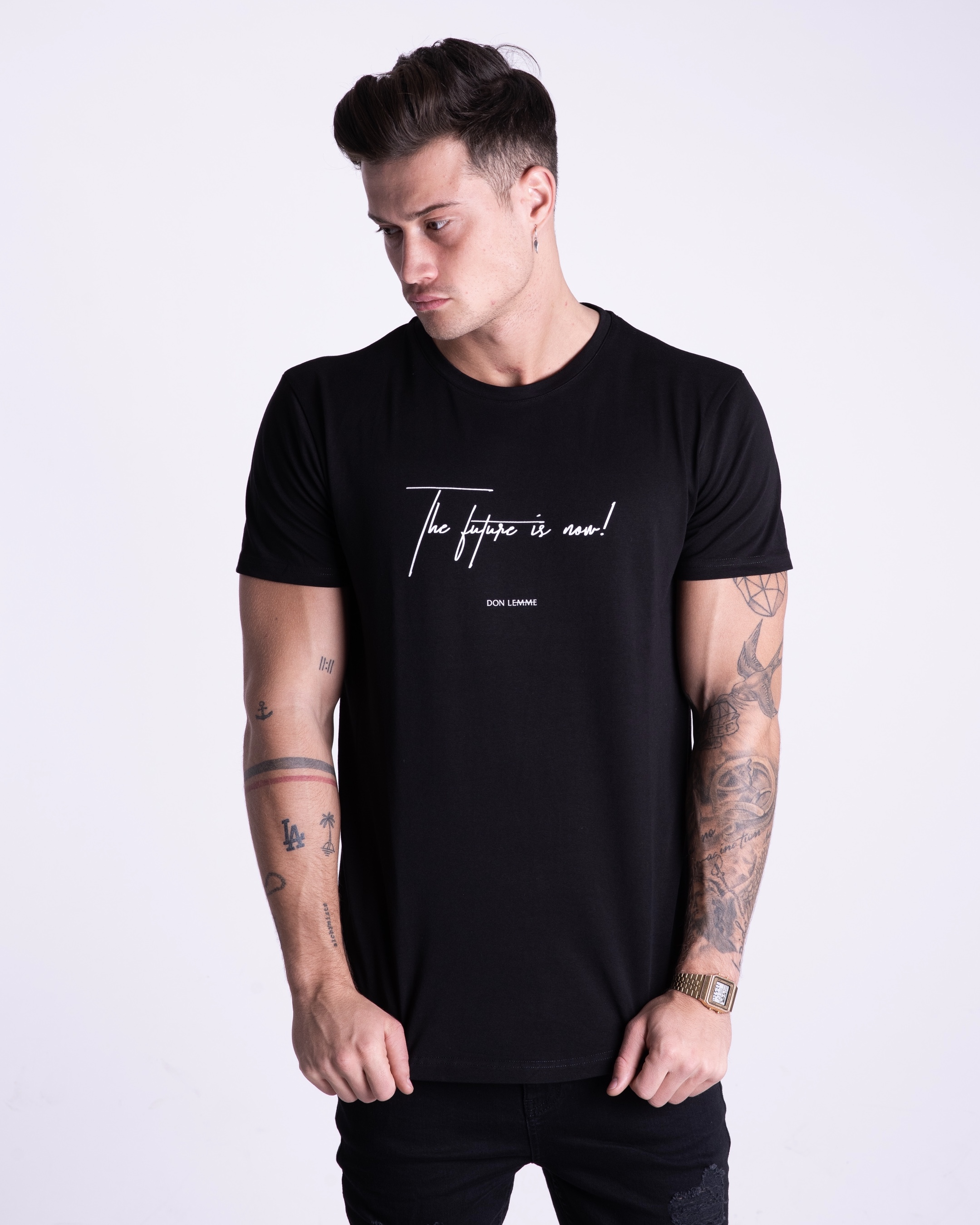 Don Lemme Tričko Future - čierne Veľkosť: M
