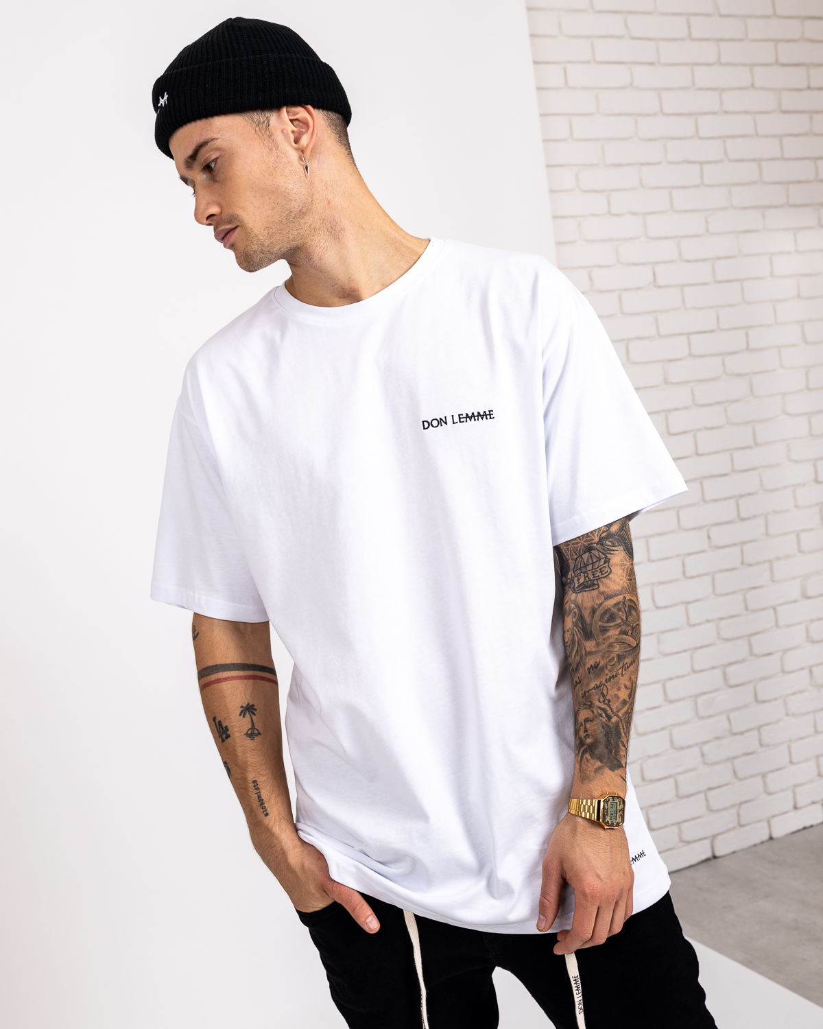 Don Lemme Oversized Tričko Minimal - biele Veľkosť: M