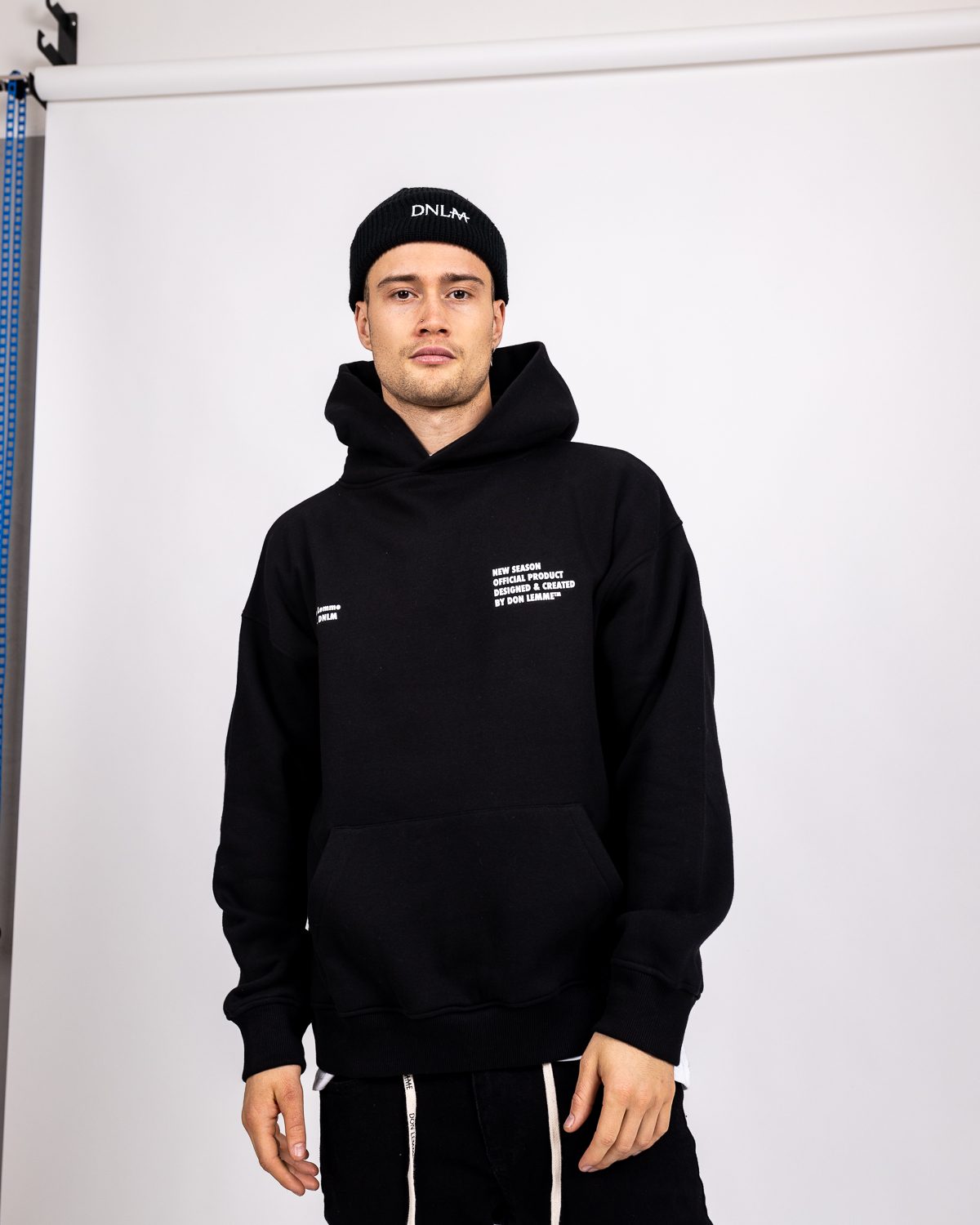 Don Lemme Oversized Mikina New Season - čierna Veľkosť: M