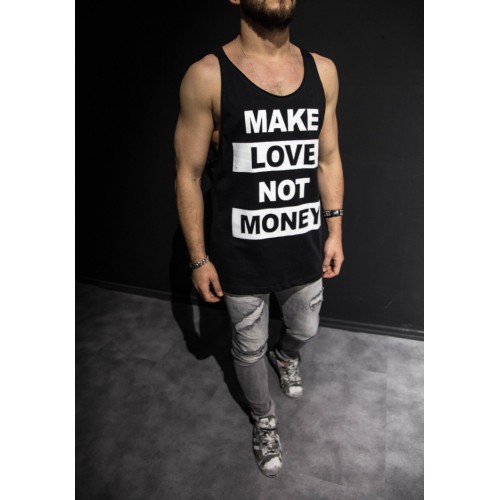 Stylovej.cz Tílko Make Love černé Veľkosť: XL