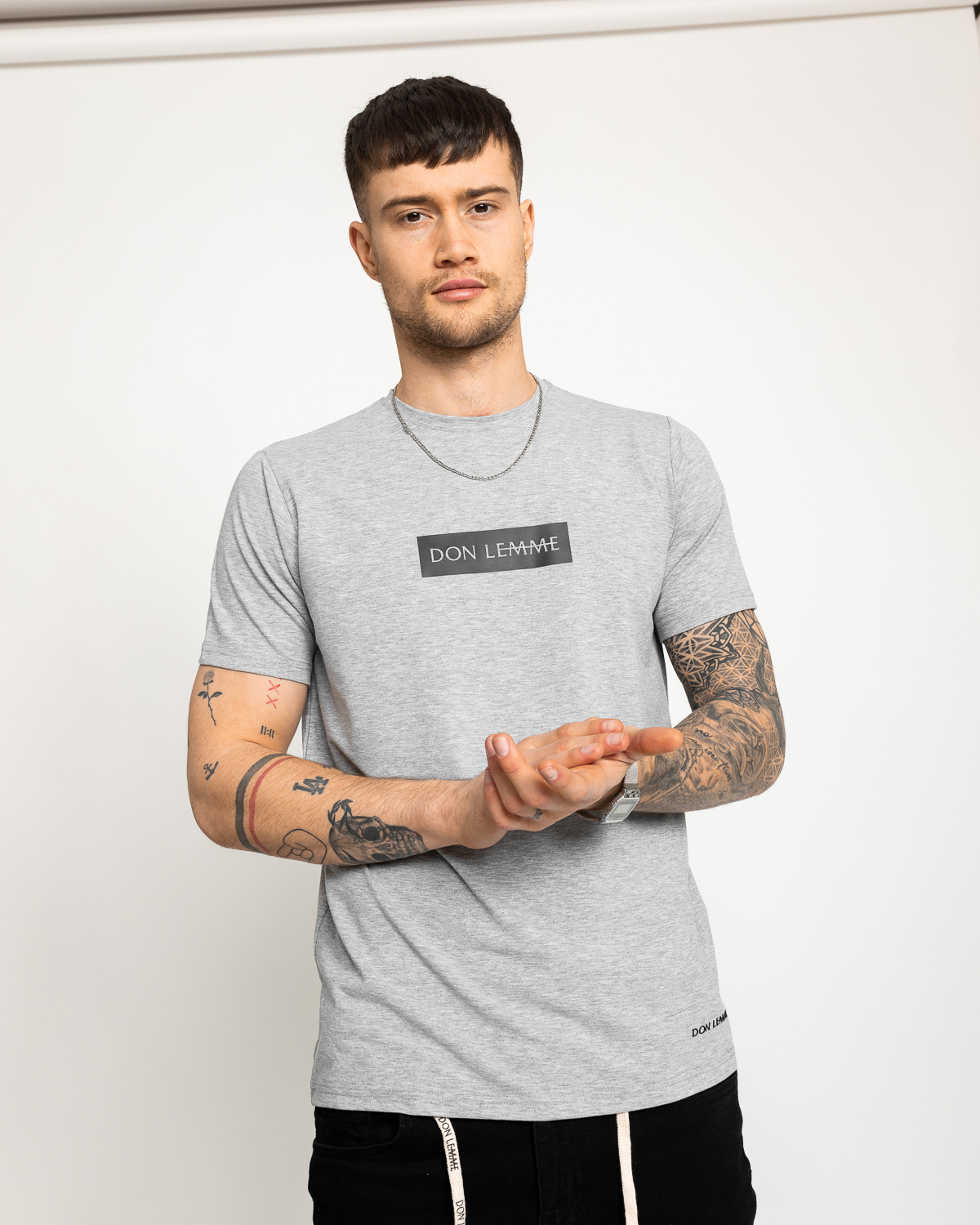 Don Lemme Tričko Content - sivé Veľkosť: XL