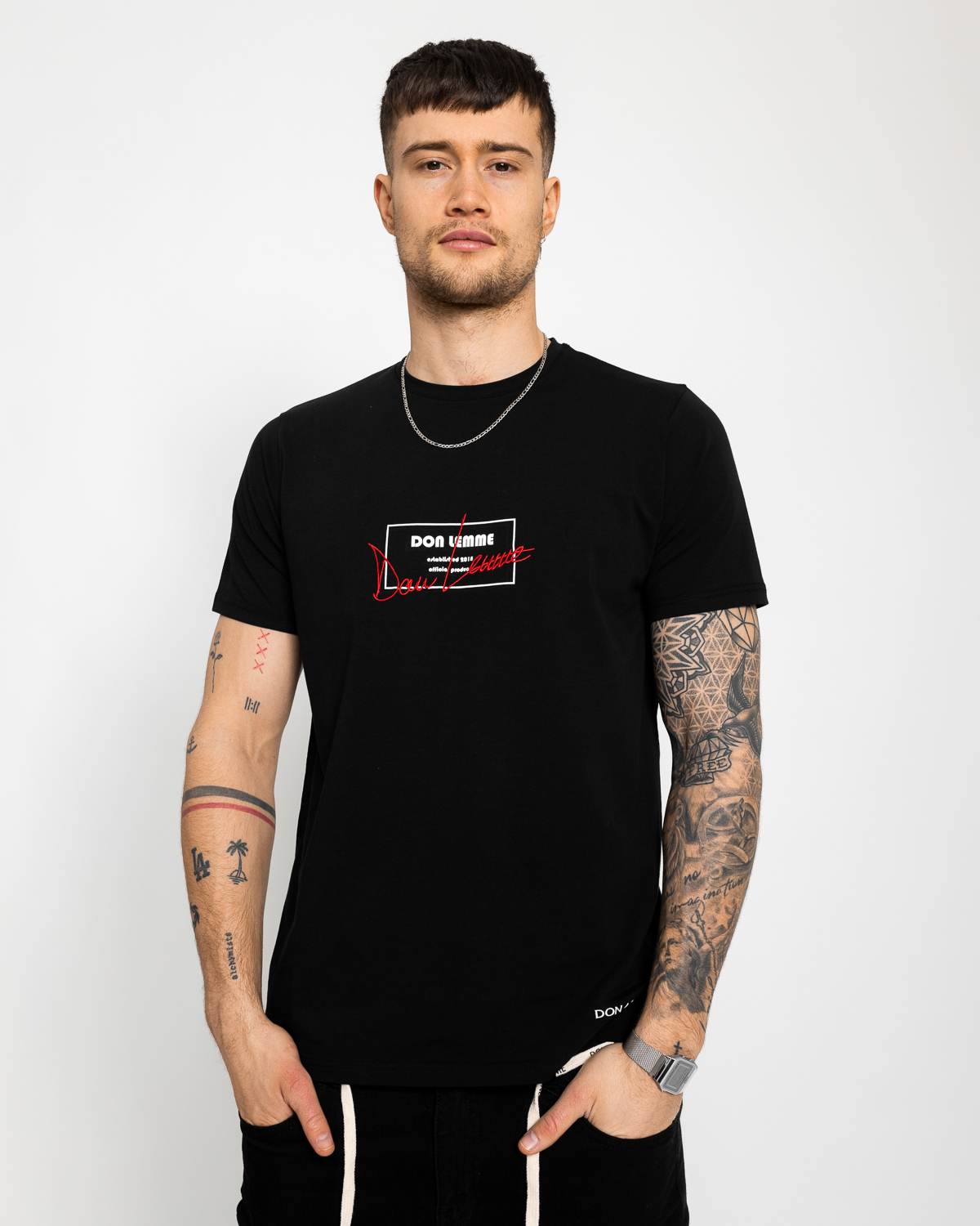 Don Lemme Tričko Carpet - čierne Veľkosť: XL