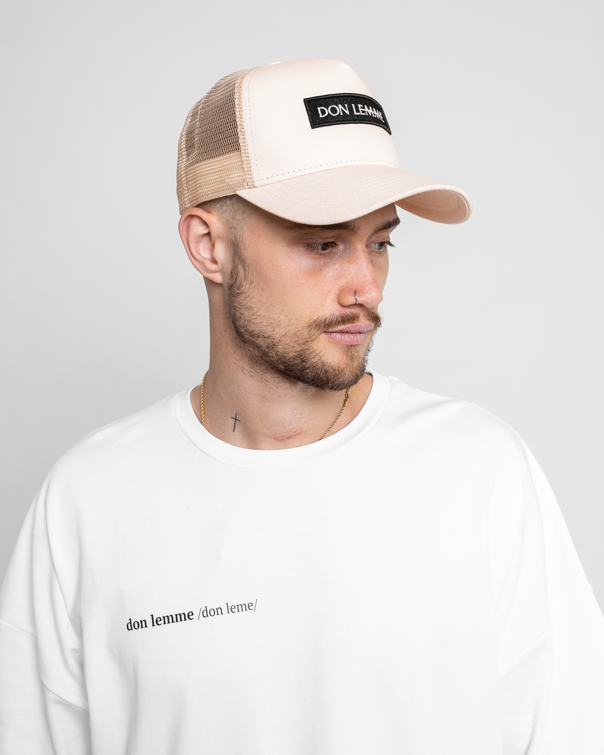Don Lemme Šiltovka Box logo - béžová