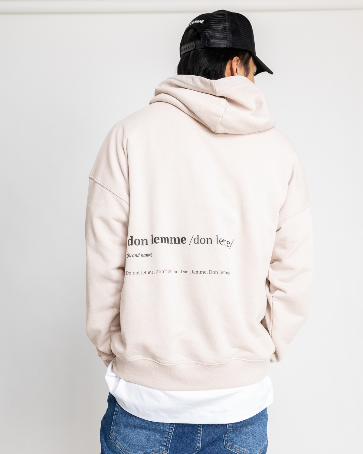 Don Lemme Unisex Mikina Name - písková Veľkosť: XL