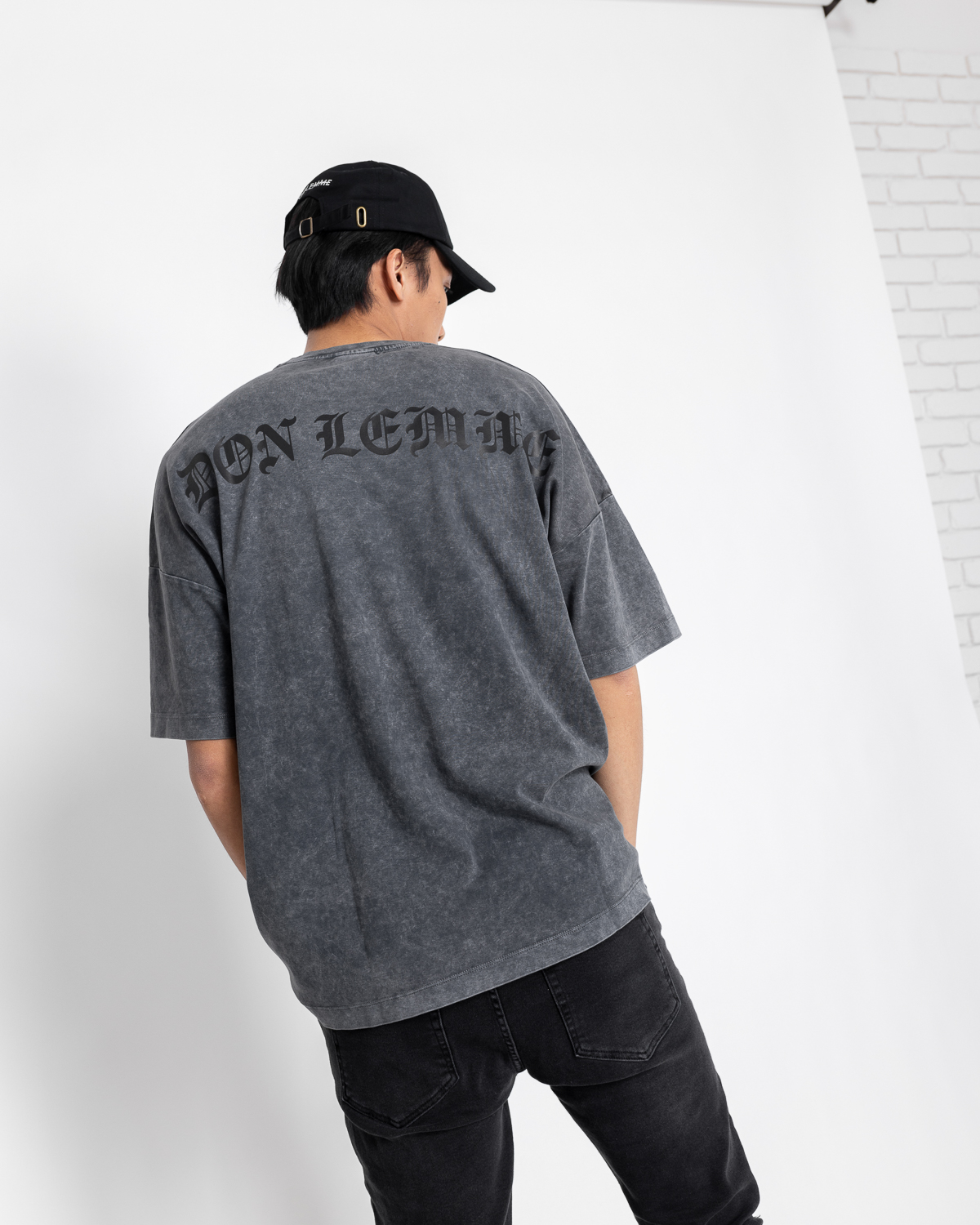 Don Lemme Unisex Tričko Goth - washed Veľkosť: XL