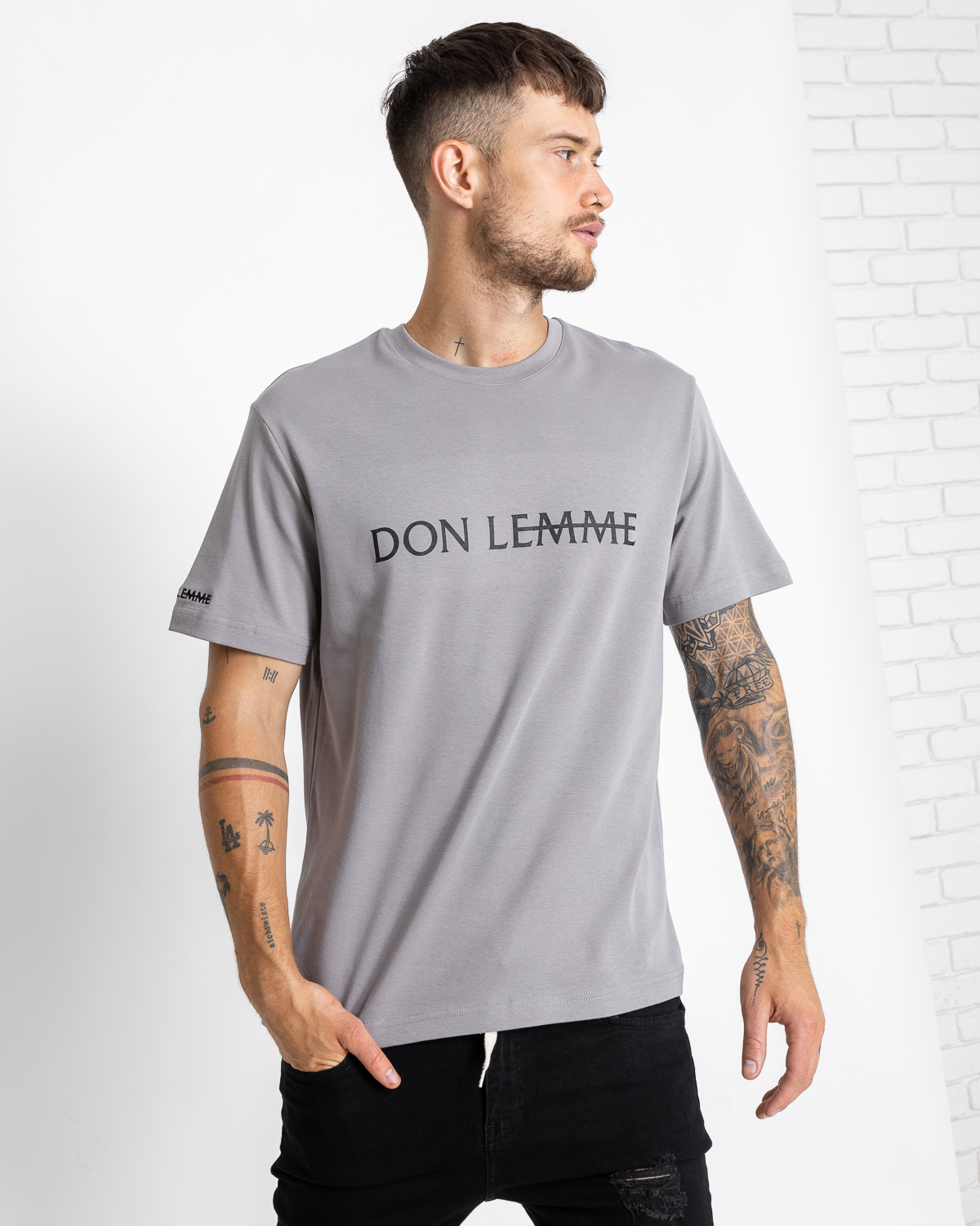 Don Lemme Tričko Mark - sivé Veľkosť: L
