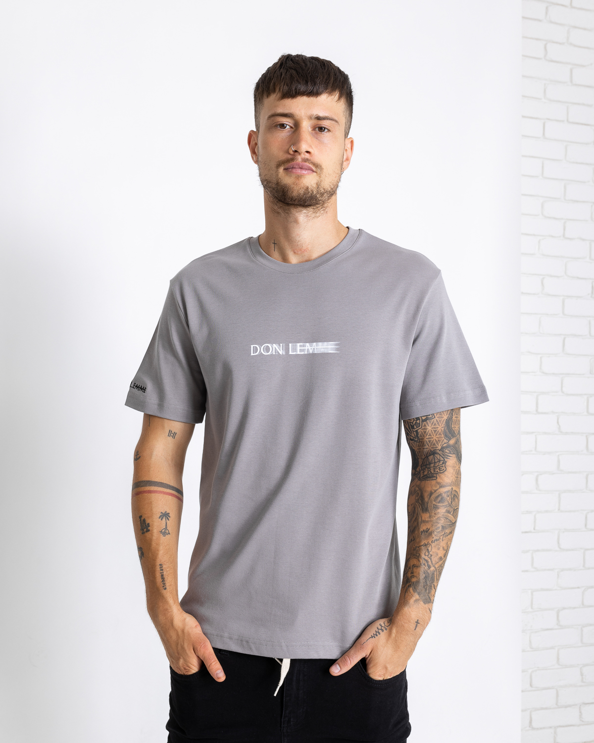 Don Lemme Tričko Shadow - sivé Veľkosť: L