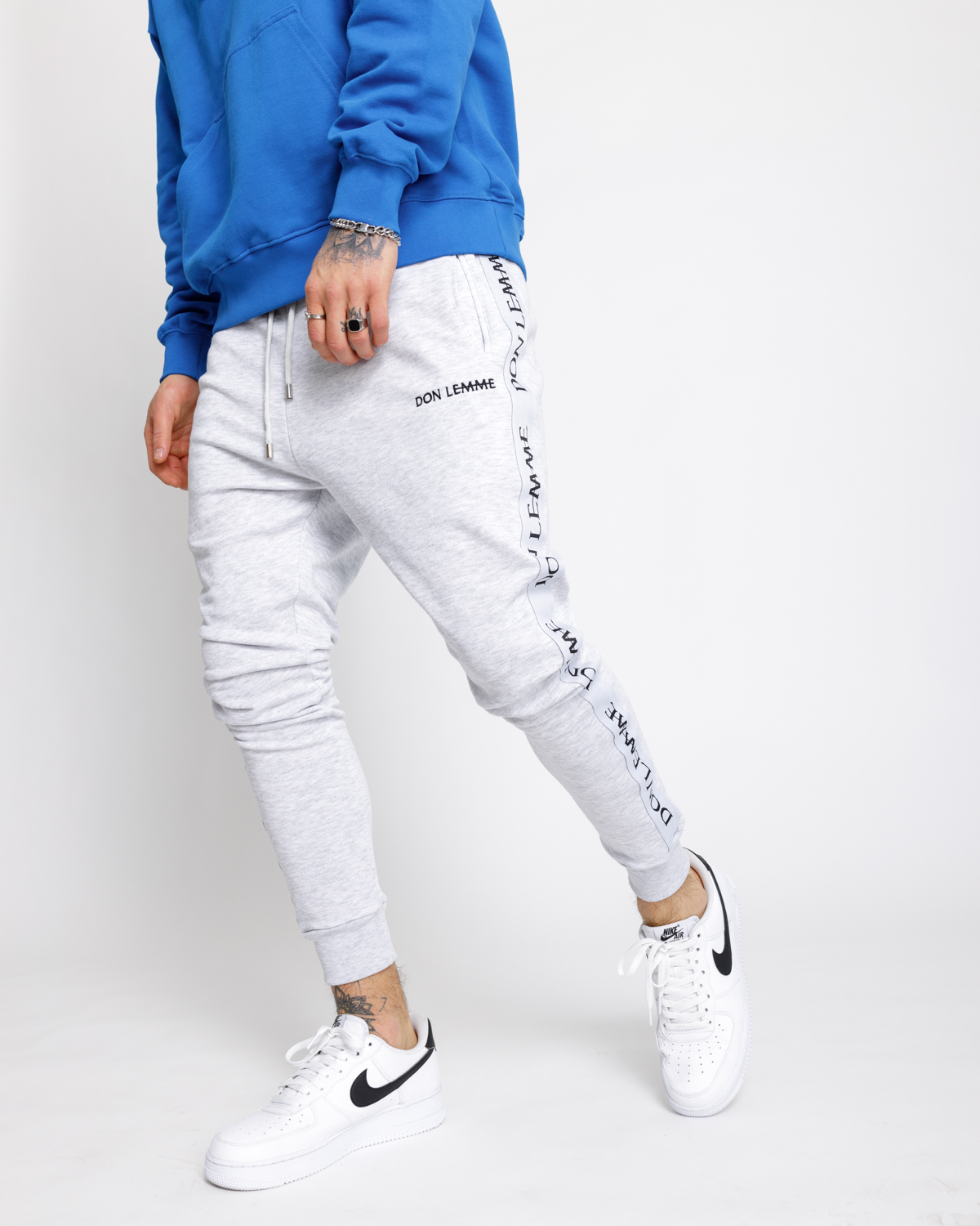 Don Lemme Tepláky Strap - grey Veľkosť: XL