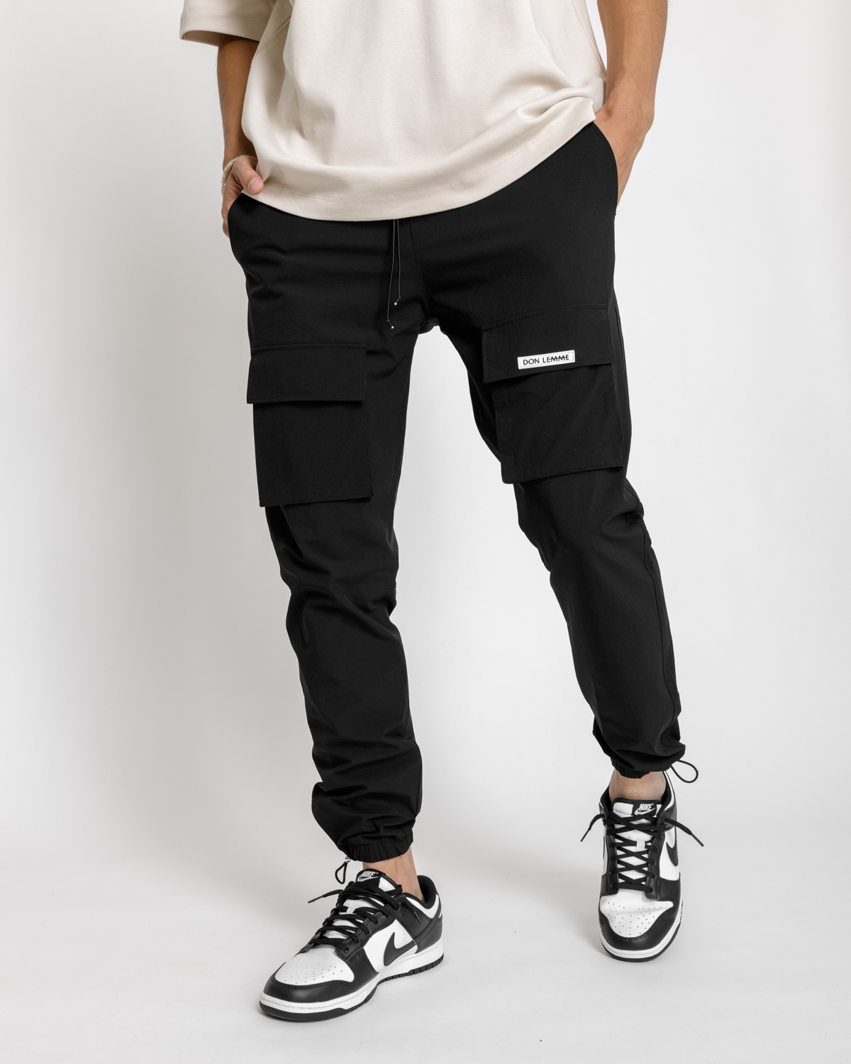 Don Lemme Nohavice String - black Veľkosť: M