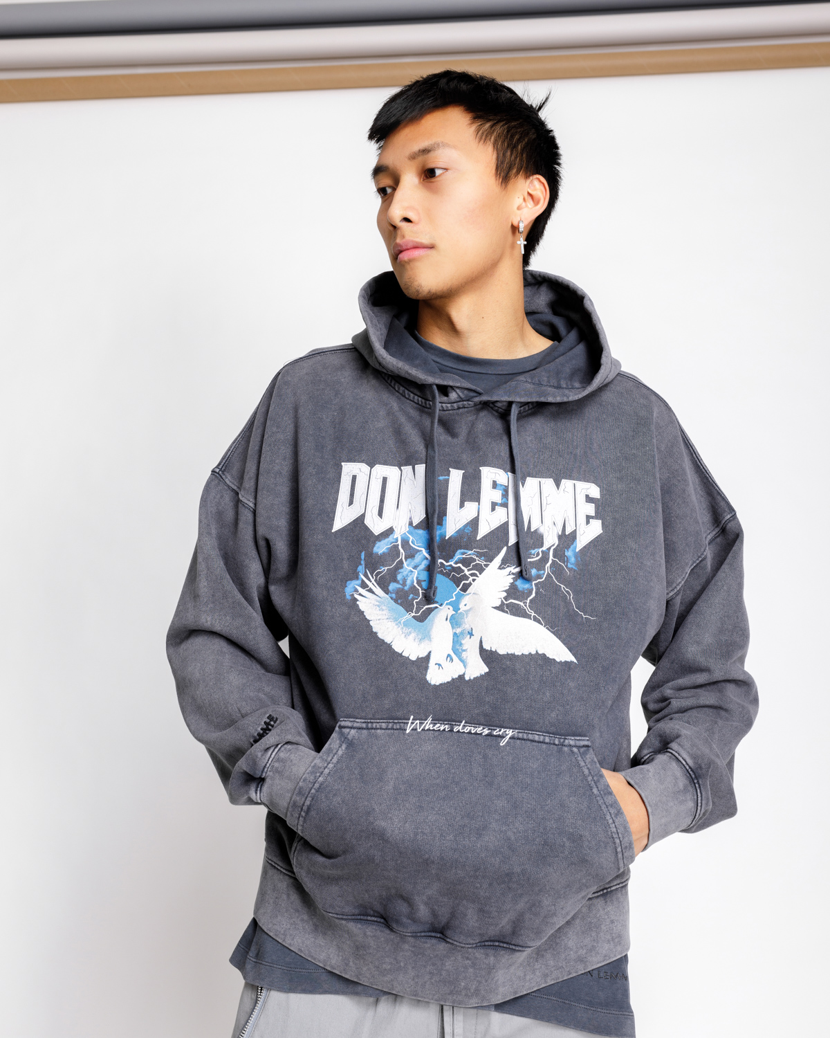 Don Lemme Unisex Mikina Doves - washed Veľkosť: XL