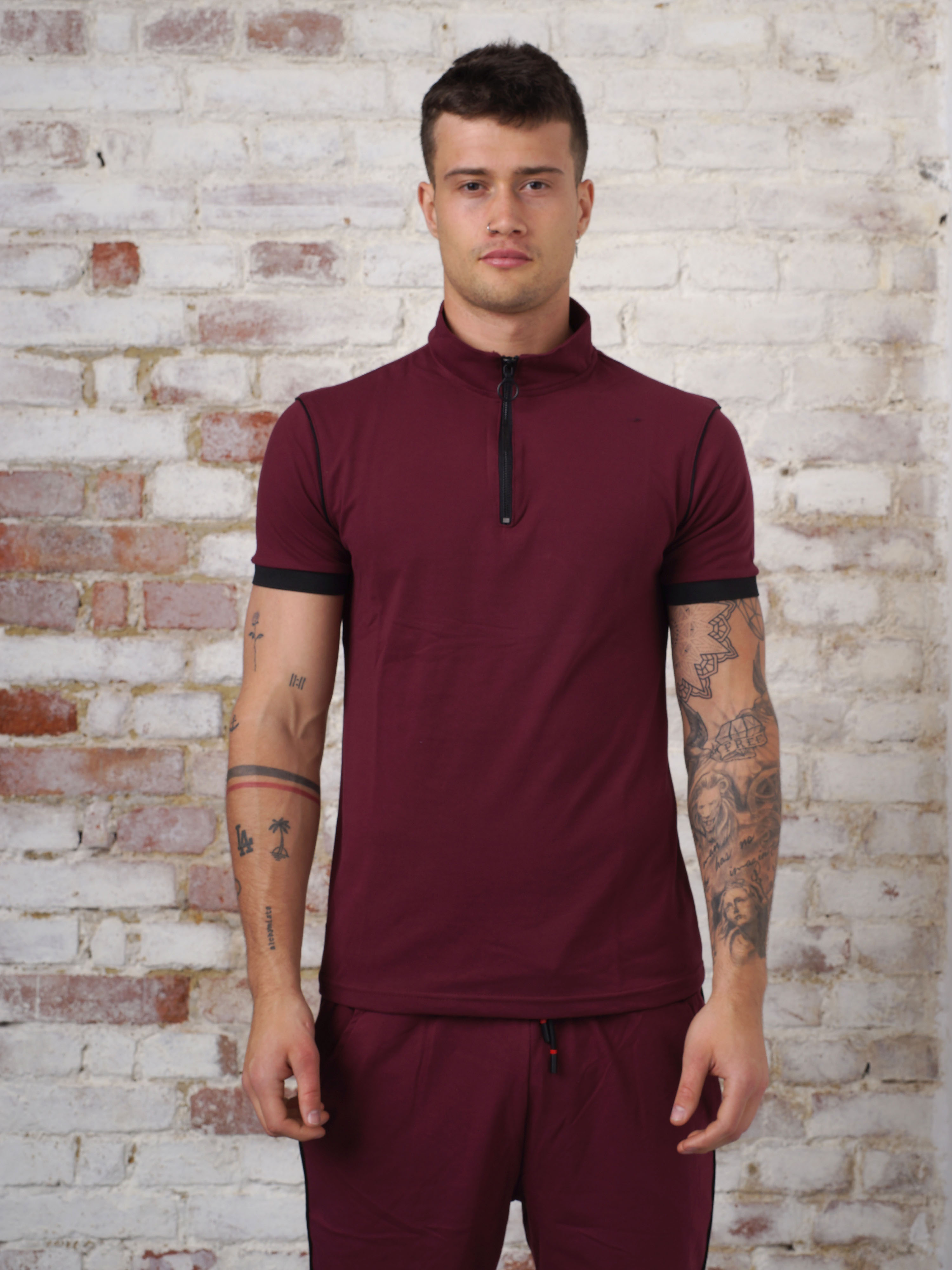 Tričko Step - vínová Velkost: XL