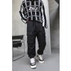Čierne jogger cargo fit kalhoty – Vektor (Veľkosť XL)