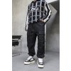 Čierne jogger cargo fit kalhoty – Vektor (Veľkosť XL)