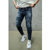 Tmavě modré skinny fit rifle – MILO (Veľkosť 38)