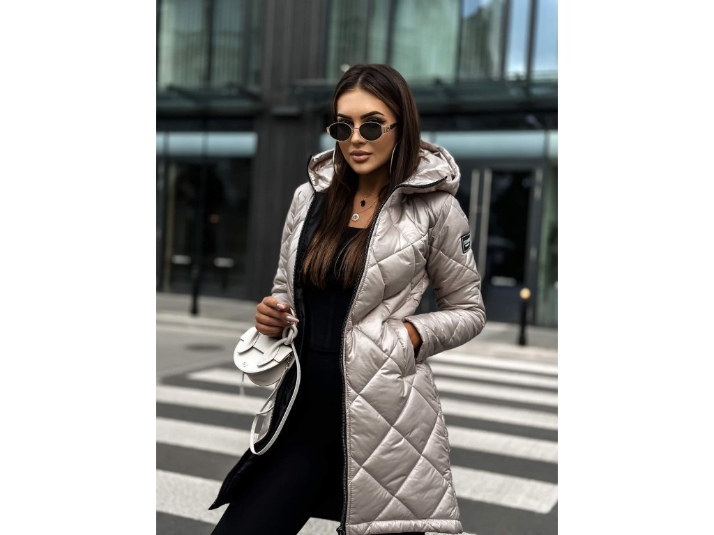 Luxusní parka béžová