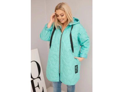 Plussize přechodová bunda mint