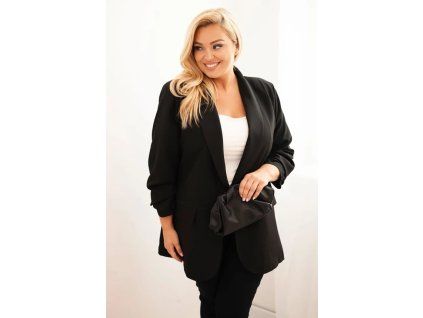 Plussize sako černé