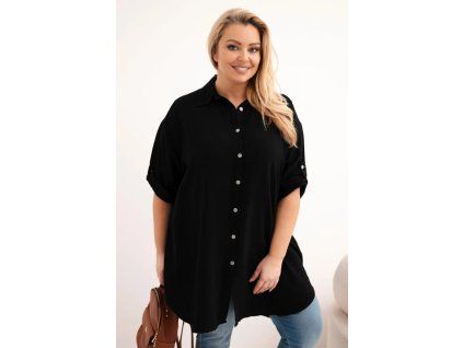 Plussize košile černá