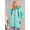Plussize přechodová bunda mint