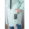 Plussize prošívaná bunda světlá mint