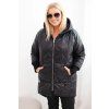 Plussize zimní prošívaná bunda černá