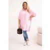 Plussize košile růžová