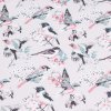 Bavlněná látka PREMIUM - ptáčci na růžové
