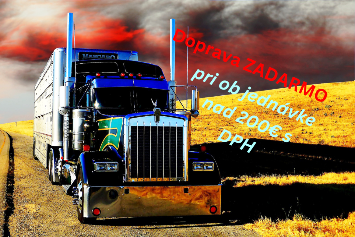 doprava zadarmo na objednávku nad 200 € s DPH