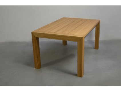 Rozkládací jídelní stůl z masivního dubového dřeva (délka 300 cm, šířka 80 cm, výška 80 cm)