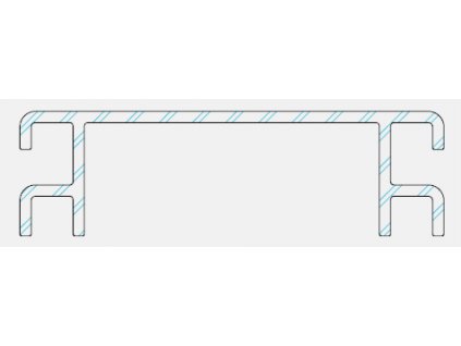 Ventilační mřížka k terasovému profilu P 9360 - odstín 65 elox