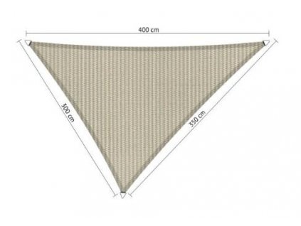 Shadow Comfort, nepravidelný trojúhelník, 3 x 3,5 x 4 m