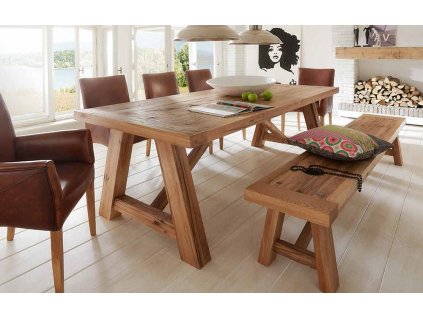 Stolní stůl ze starých dubových trámů1