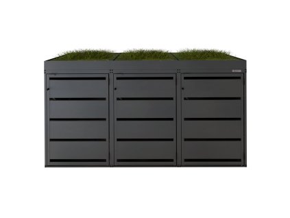 Zabudowa koszy Kuba120 3 kwietnik kolor antracyt 7016