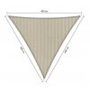 Sluneční plachta trojúhelník Shadow Comfort - 4 x 4 x 4 m