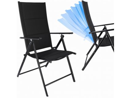 Zahradní polohovací křeslo Stylo SD-3285 - černá