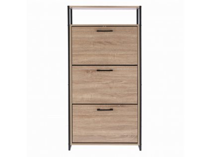Botník výklopný v loftovém stylu LOFT Stylo SD-3431 132 x 64 x 24 cm - dřevěná barva