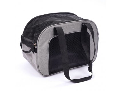 Přepravní taška pro psy a kočky 38 x 22 x 22 cm - šedá