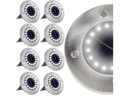 8 x Lampa SOLARNA ogrodowa LED najazdowa gruntowa