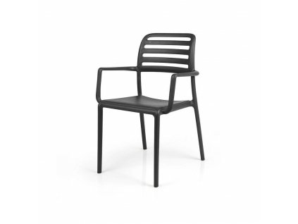 Židle s područkami NARDI COSTA - antracitově šedá
