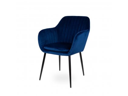 Jídelní čalouněná židle Stylo MUNO - modrý