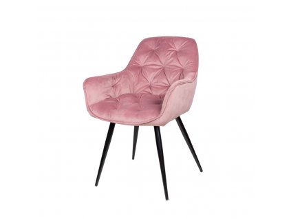 Jídelní čalouněná židle Stylo ZIDANE - růžový