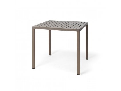 Zahradní stůl NARDI CUBE 80 cm - tortora/ šedo hnědý