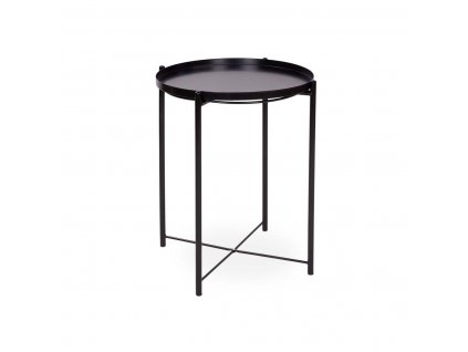 Konferenční stolek Stylo BURGOS fi 42 cm - černý