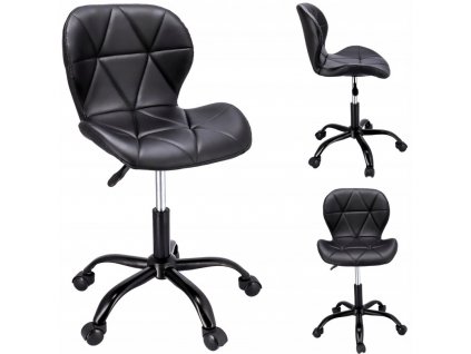 Otočná židle, eko kůže Stylo ENDO - černá