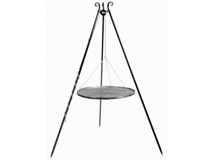 Grill na trojnogu 180 cm ruszt stal naturalna 50 cm [47490] 1200