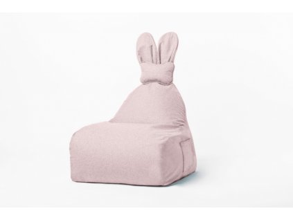 Uszata pufa siedzisko z oparciem Funny Bunny SOFT Rozowa [438] 1200