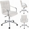 Otočná židle, eko kůže Stylo QUATRO - bílá